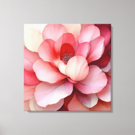 Elegant Texturerad Blommigt Art Canvastryck