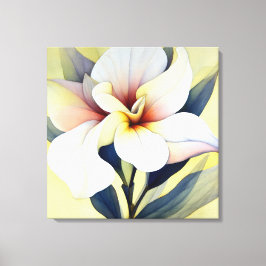 Elegant Texturerad Blommigt Art Canvastryck