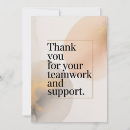Elegant Thank You Card for Coworker Kort