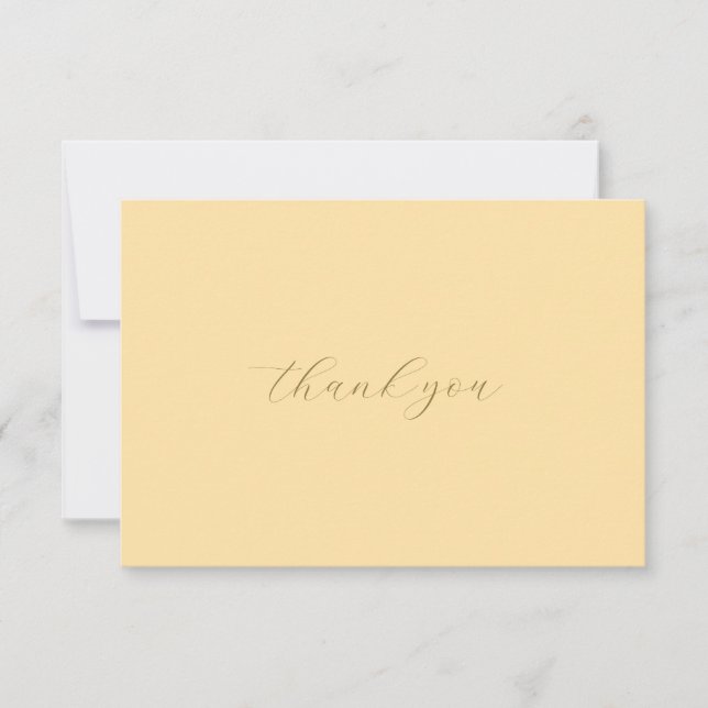 Elegant Thank You Card – Handcrafted Letterpress  Tack Kort (Framsida)