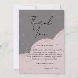 elegant thank you card tack kort