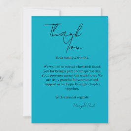 Elegant Thank You Card Tack Kort