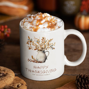 Elegant Thanksgiving Fall Friendsgiving Gift Kaffemugg