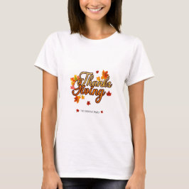 Elegant Thanksgiving foliage autumn fall  T Shirt