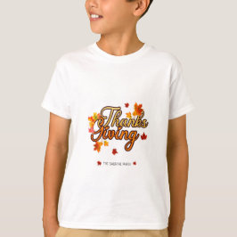 Elegant Thanksgiving foliage autumn fall  T Shirt