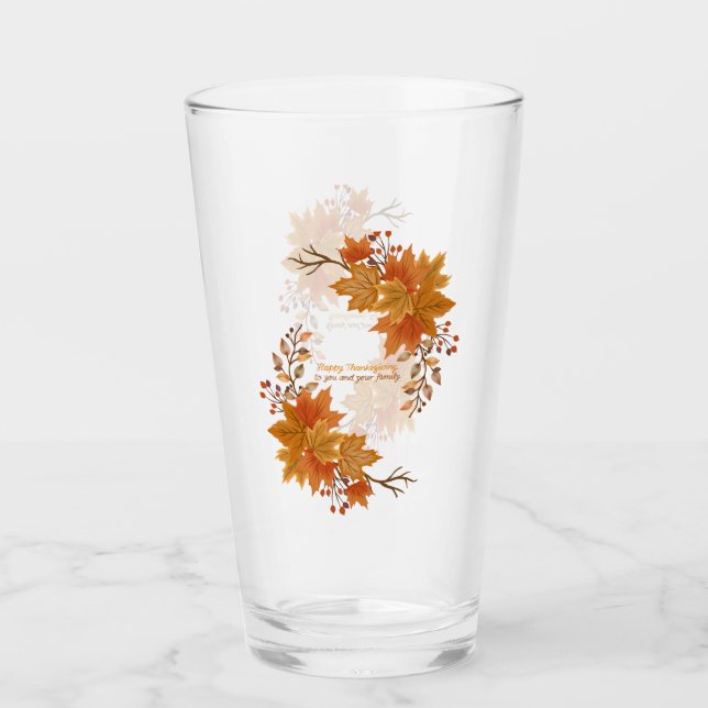 Elegant Thanksgiving för underhållning Glaskopp (Framsida)
