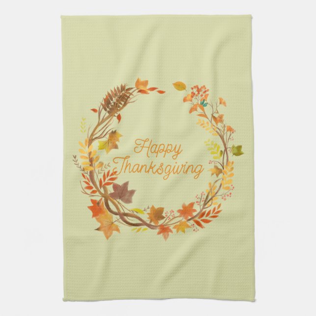 Elegant Thanksgiving för underhållning Kökshandduk (Vertikal)