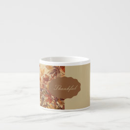 Elegant,Thanksgiving, Höstlöv,Rustik Espressomugg