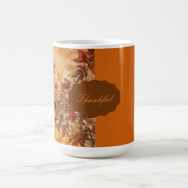 Elegant,Thanksgiving, Höstlöv,Rustik Kaffemugg