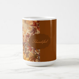 Elegant,Thanksgiving, Höstlöv,Rustik Kaffemugg