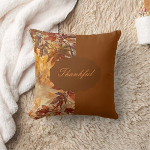 Elegant,Thanksgiving, Höstlöv,Rustik Kudde