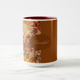 Elegant,Thanksgiving, Höstlöv,Rustik Mugg