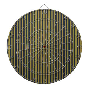 Elegant Thin Guld & Navy Blue Lodrät Rand Darttavla