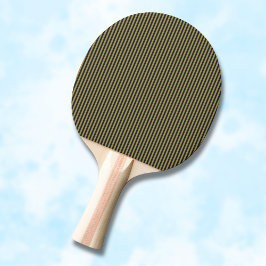 Elegant Thin Guld & Navy Blue Lodrät Rand Pingisracket