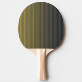 Elegant Thin Guld & Navy Blue Lodrät Rand Pingisracket