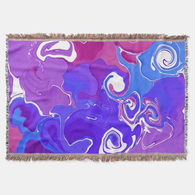 Elegant Throw Blanket-marmorutformning stil. Filt (Framsidan)