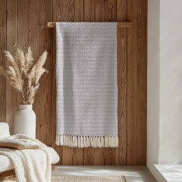 Elegant Throw Blanket Pastel Grey White Style Fleecefilt