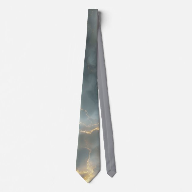 Elegant thunderstorm Necktie / Elegante Krawatte Slips (Framsida)