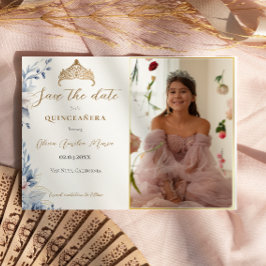 Elegant Tiara Quinceañera Photo Spara datumet