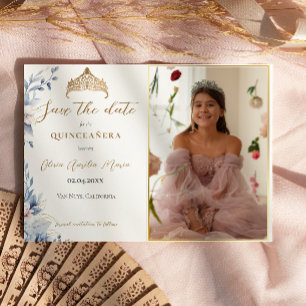 Elegant Tiara Quinceañera Photo Spara datumet