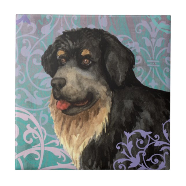 Elegant Tibetansk mastiff Ceramic Tile Kakelplatta (Framsidan)