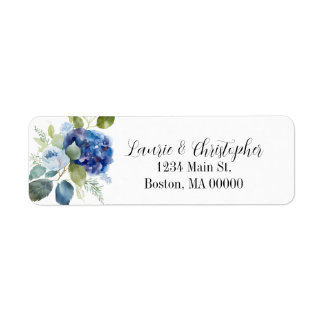 Elegant Tidlös Blommig Adressetikett Returadress Etikett