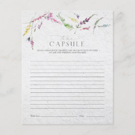 Elegant tidskapsel Vildblomma Blomsterdusch Spel