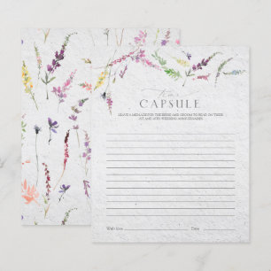 Elegant tidskapsel Vildblomma Blomsterdusch Spel