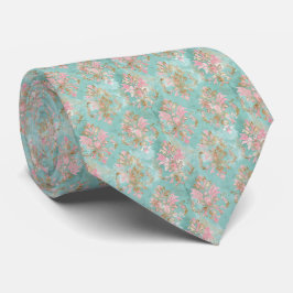 Elegant Tie i Rosa och turkos Slips