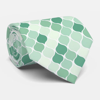 Elegant Tie med subtle Mint Mönster Slips