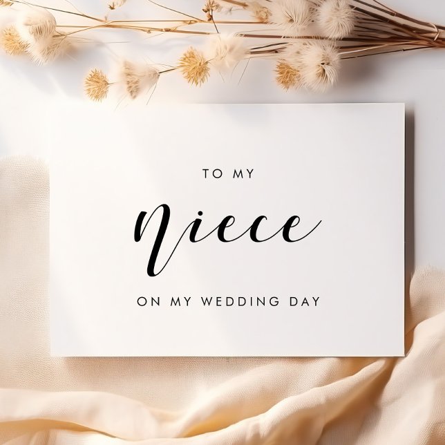 Elegant till min dotter på mitt bröllopsdag kort (Skapare uppladdad)