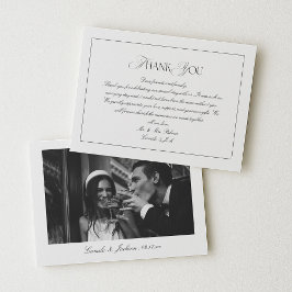Elegant Timeless Black and White Wedding Photo Tack Kort