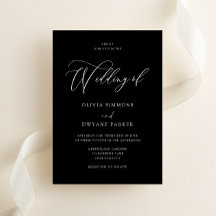 Elegant Timless Black & White Modern Bröllop