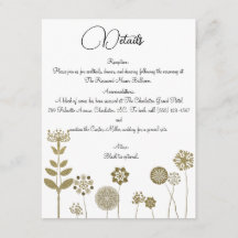 Elegant Timless Soft Guld Blommigt Minimalism