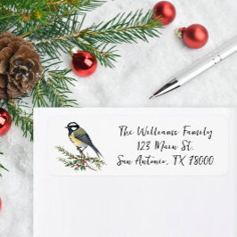 Elegant Titmus - Returadress - jul Returadress Etikett