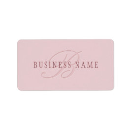 Elegant Tittar Monogram | Ro Guld Adressetikett