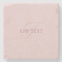 Elegant Tittar Monogram | Ro Guld Stenunderlägg