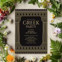 Elegant Toga-fest design med tempelkolonner