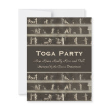Elegant Toga Party Vacker Classical Motif