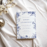 Elegant Toile Fransk Blue toile 30års födelsedag Inbjudningar<br><div class="desc">Designat att samordna med vår Toile Fransk Blue Garden-samling. anpassadet som matchar födelsedagsfest inbjudan-kortet har en fransk land stil-blommigt i toile blue. Om du vill göra en mer avancerad anpassning av den här designen, t.ex. ändra layout, teckensnitt eller storlek text, klickar du på knappen "CUSTOMIZE" ovan. Kontakta mig om du...</div>
