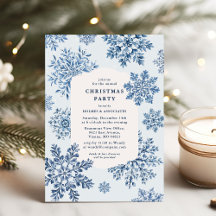 Elegant Toile Snöflinga Julfest