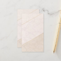 Elegant tom appointmentskort – Elfenben och guld