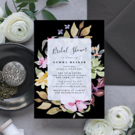 Elegant Torkad Blommigt Möhippa för vattenfärg