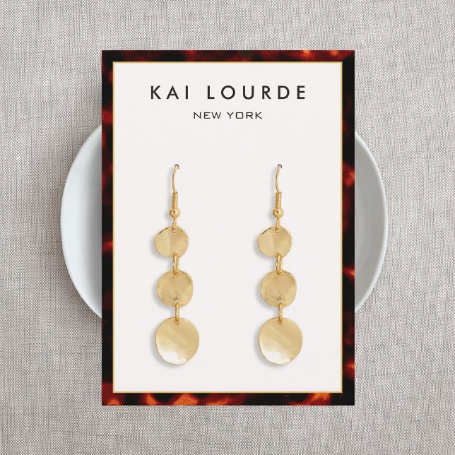 Elegant Tortoise Snäcka Earring Visitkort (Skapare uppladdad)