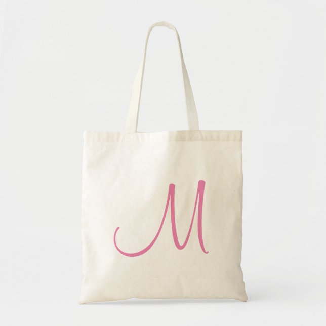 Elegant Tote Bag Monogram Ursprunglig mall för Bre Tygkasse (Framsidan)