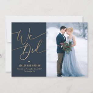 Elegant Touch Bröllop annons Elopement Tack Kort
