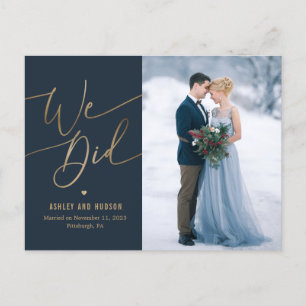 Elegant Touch Bröllop annons Elopement Vykort