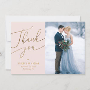 Elegant Touch Editable Färg Bröllop Tack Kort
