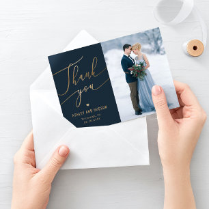 Elegant Touch Editable Färg Bröllop Tack Kort