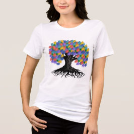 Elegant Träd des Livet Mystisk Andlig Natur Grafis T Shirt